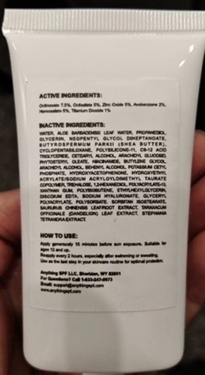 Tube Back Label (Tube Back Label)